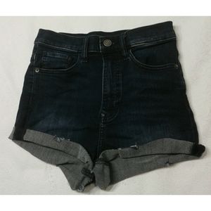 Express Jeans shorts shortie super high rise size 4 R